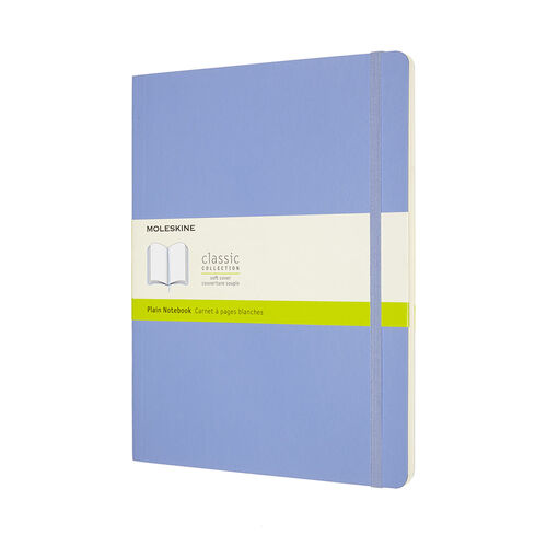 Moleskine Notebook XL Plain Soft Hydrangea Blue